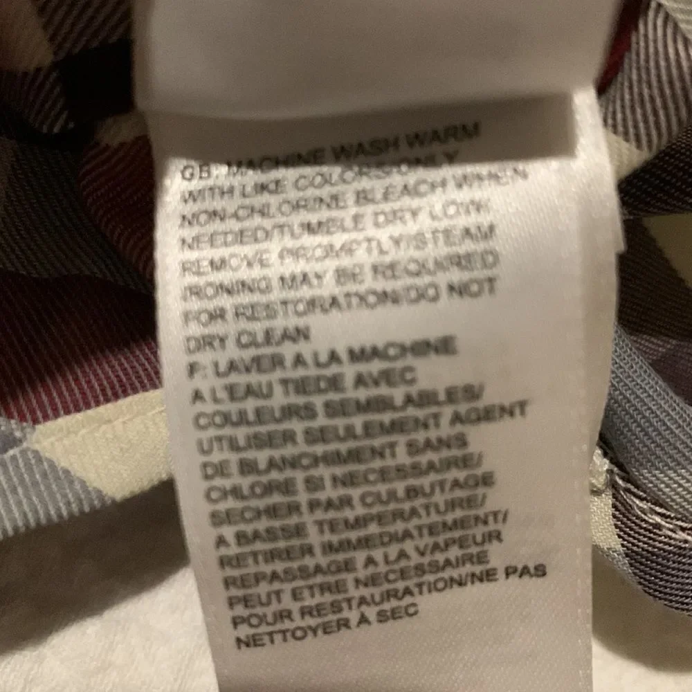 The North Face check button down.